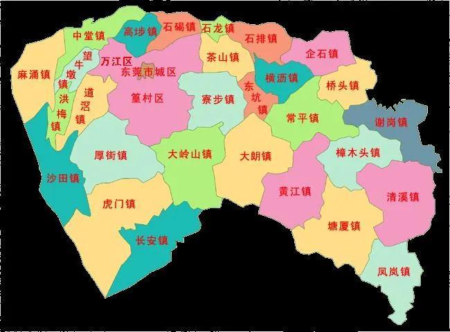 广东东莞地图全图