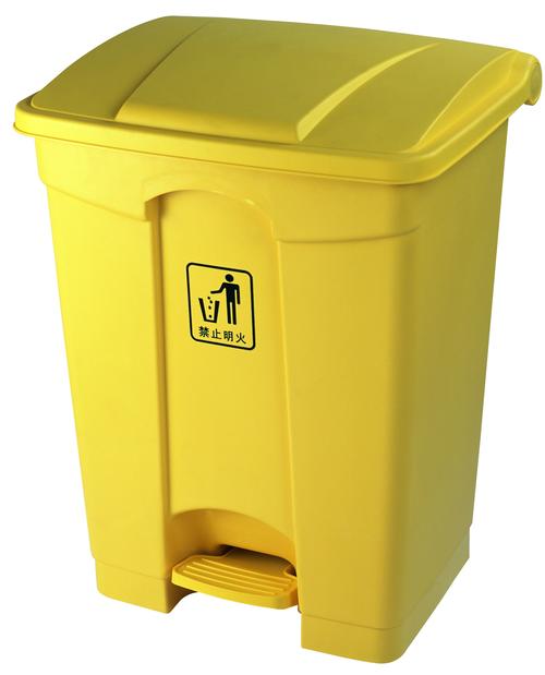 黄色垃圾桶的相关图片